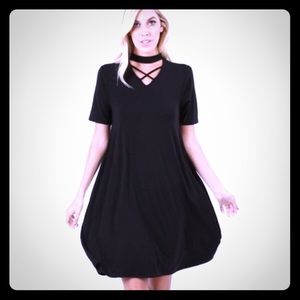 NWT Cute Black Choker Dress!